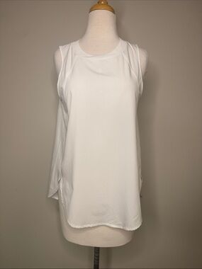 Athleta Zephyr White Performance Tank Top Size XS
